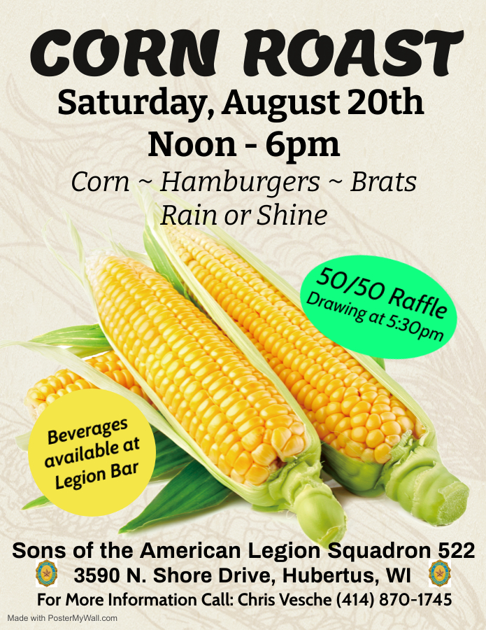 Annual Corn Roast August 20th