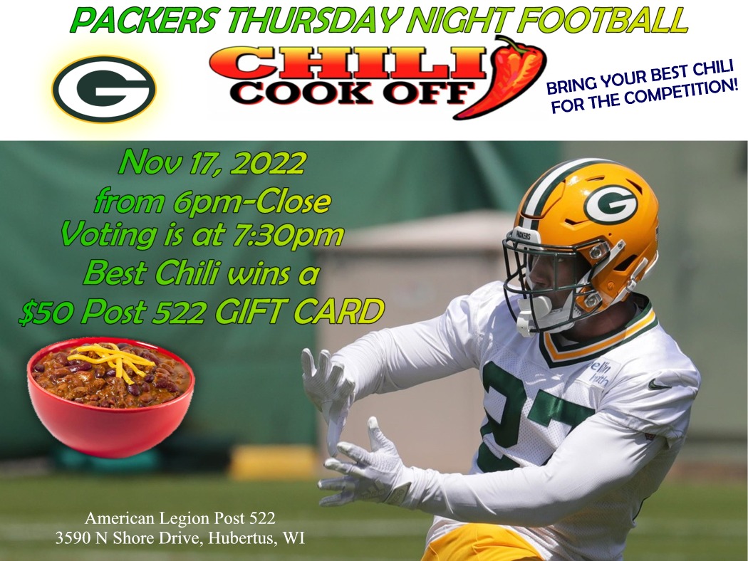 Chili Cook Off, Thursday November 17th