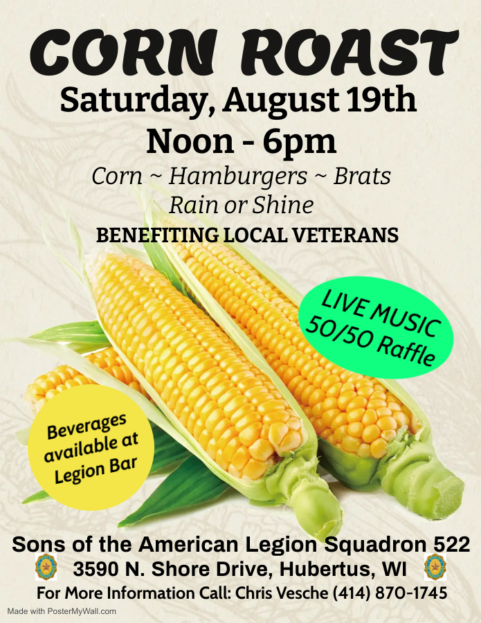Annual Corn Roast ~ Saturday, August 19th