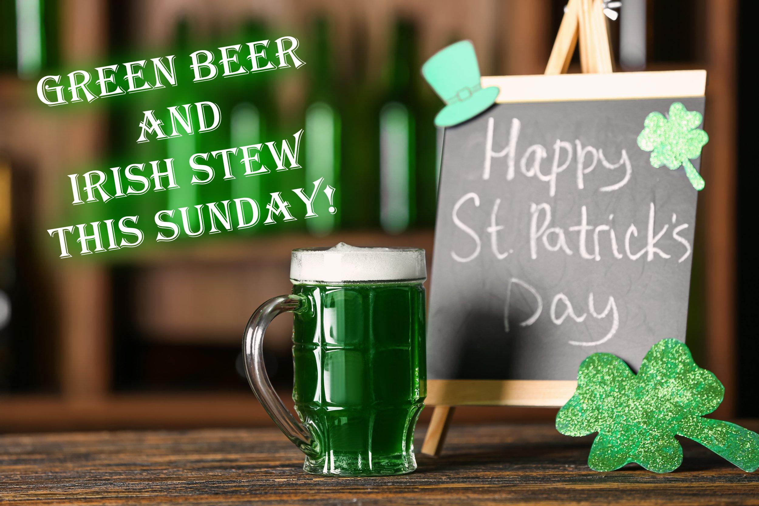 St. Patrick’s Day ~ Sunday, March 17th