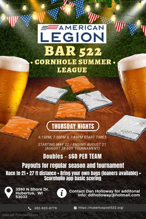Cornhole Summer League ~ Thursday Nights